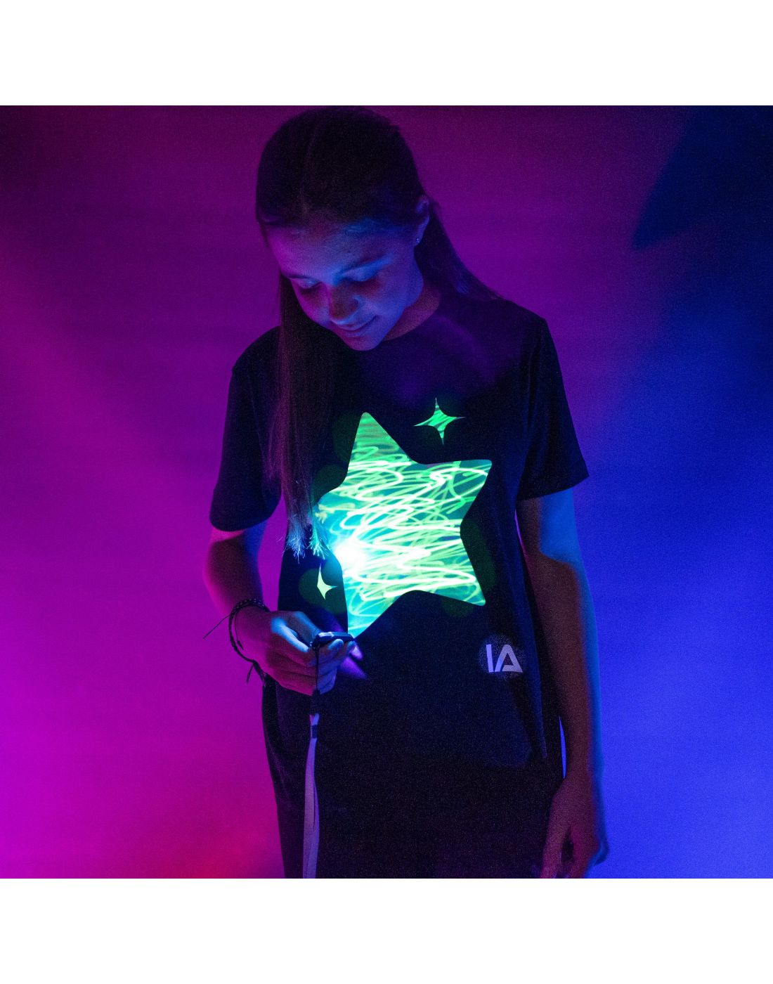 Interactive Glow In The Dark T-Shirt Sparkling Star 3-4 ετών