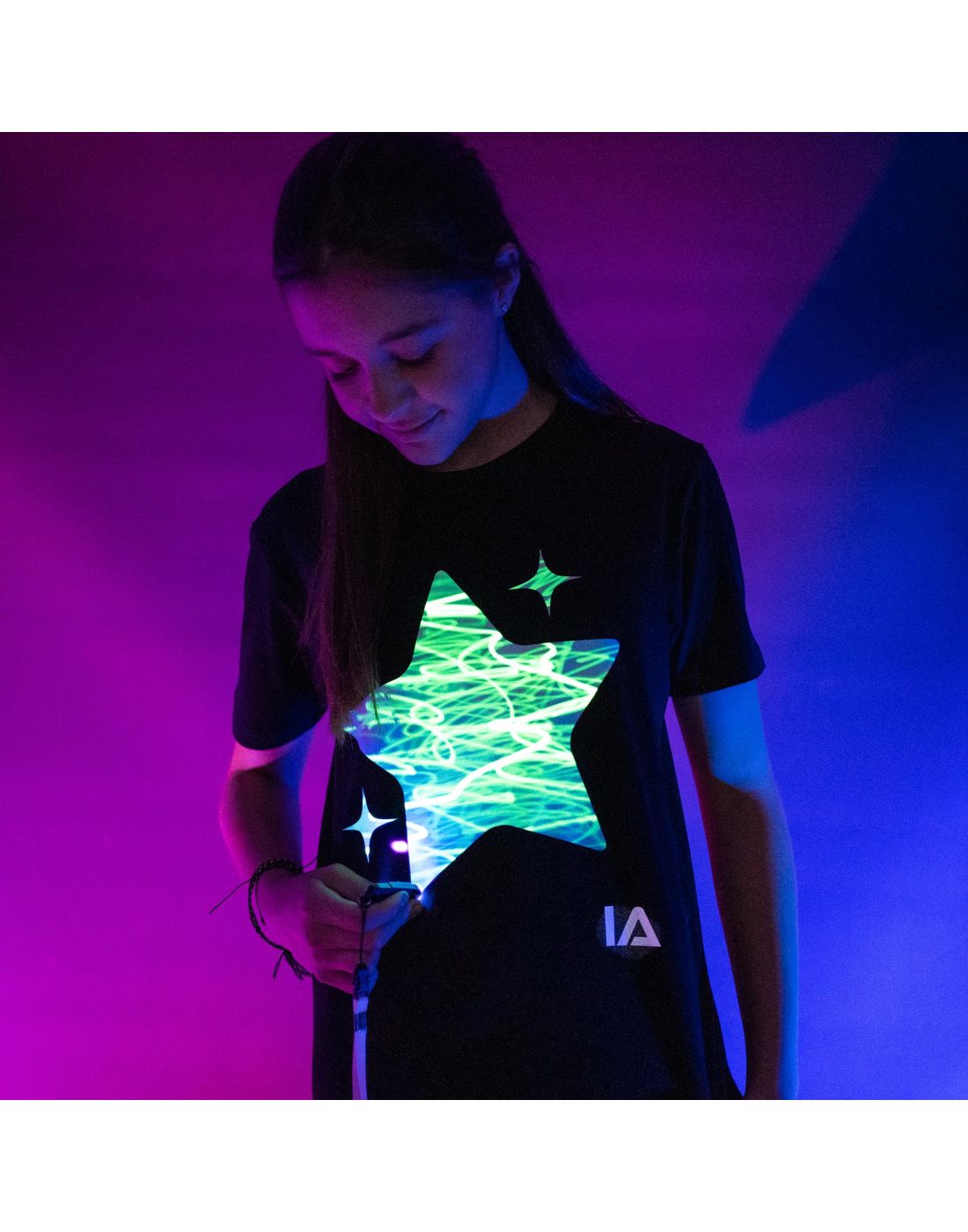 Interactive Glow In The Dark T-Shirt Sparkling Star 3-4 ετών