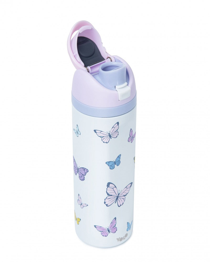 Μπουκάλι Θερμός (2 σε 1) Butterflies 700ml