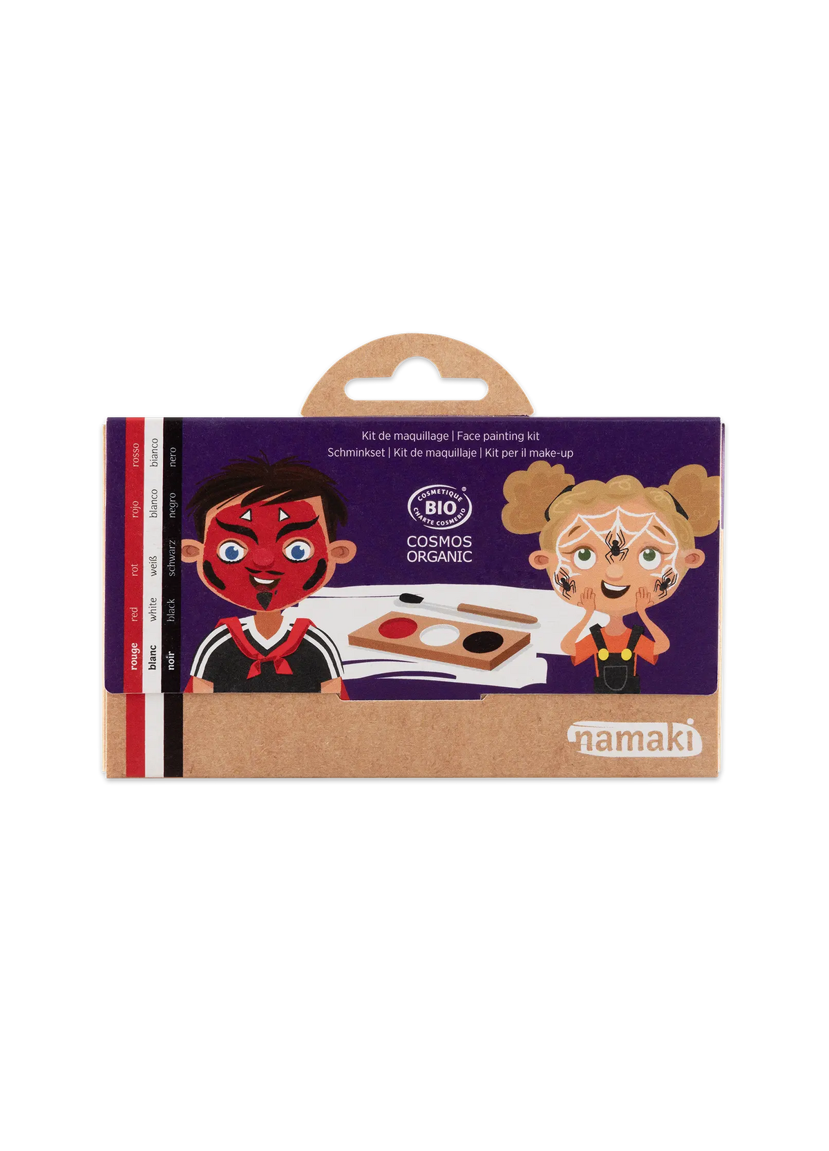 Σετ 3 χρώματα face painting devil & spider