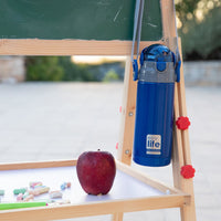 Παγούρι παιδικό θερμός με καλαμάκι και ιμάντα μεταφοράς lilac 400ml