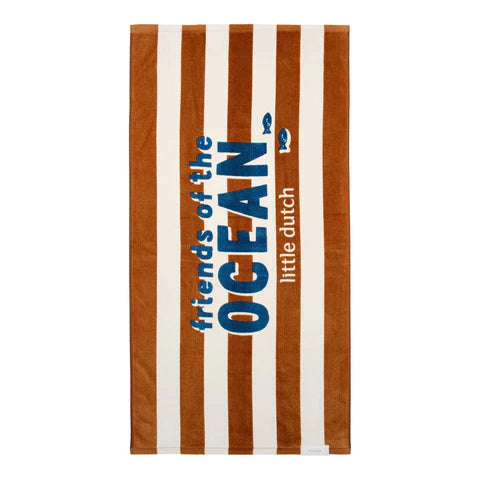 Πετσέτα Θαλάσσης Ocean World Brown Stripe
