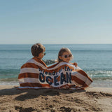 Πετσέτα Θαλάσσης Ocean World Brown Stripe