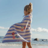 Πετσέτα Θαλάσσης Dreamy Purple Stripes