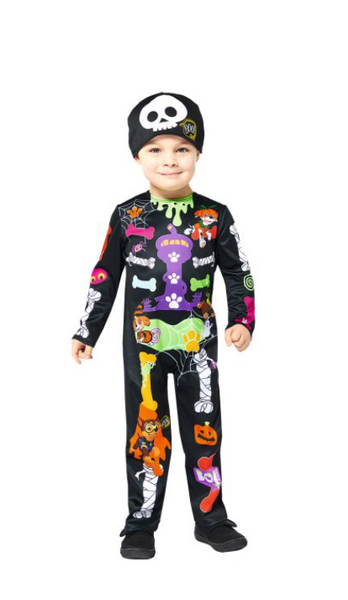 Στολή παιδική paw patrol skeleton 2-3 ετών