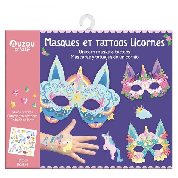 Auzou - My Activity Pouch: Μάσκες & Τατουάζ Μονόκερων.