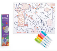 Colouring mat zoo