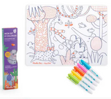 Colouring mat zoo