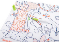 Colouring mat zoo