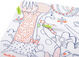 Colouring mat zoo