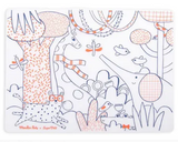 Colouring mat zoo