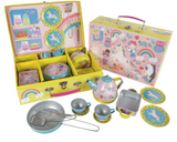 Σετ κουζινικά σε βαλιτσάκι ουράνιο τόξο