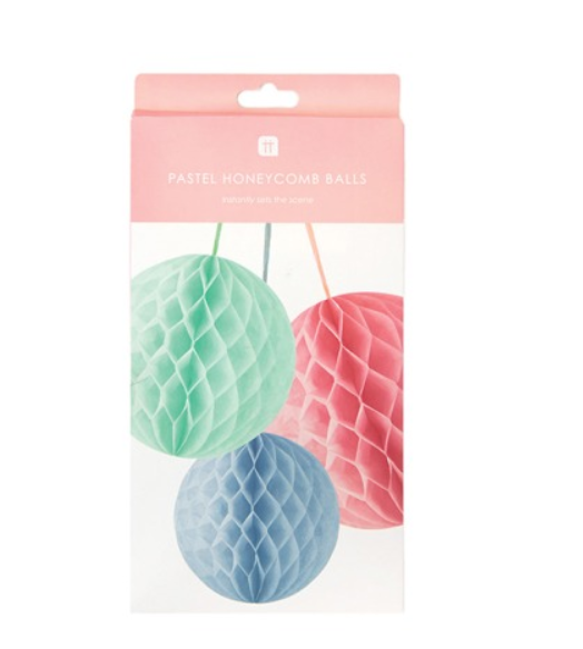 Μπάλες pastel honeycomb