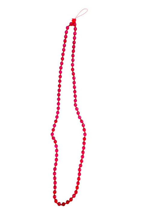 Phone strap pink beads
