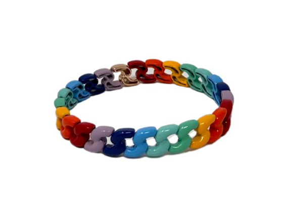 Chain bracelet multicolour