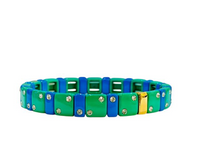 Glow cubes bracelet green/blue