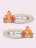 Hair clips sandcastle