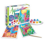 Χρωματίζω με ακουαρέλα glow in the dark μονόκεροι