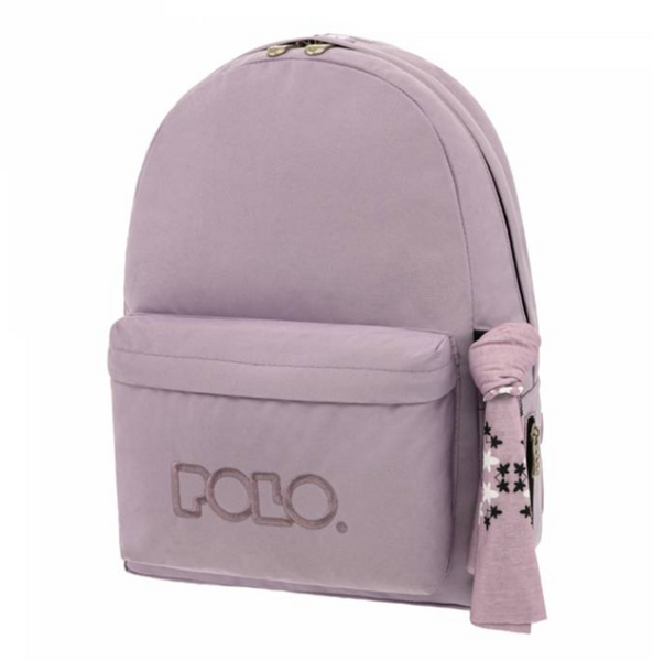 Σακίδιο πλάτης polo λιλά με μαντήλι