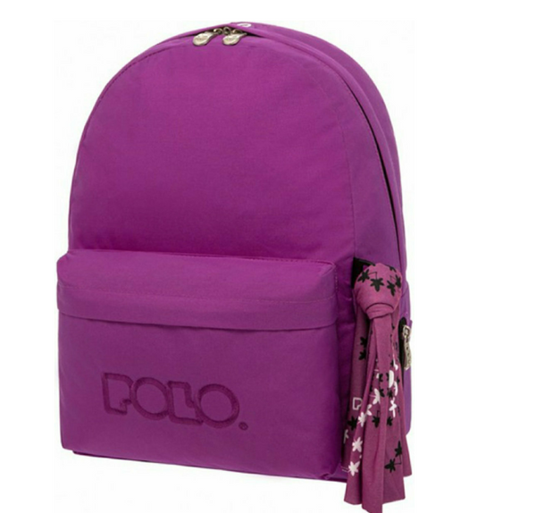 Σακίδιο πλάτης polo magenta με μαντήλι