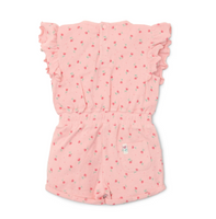 Ολόσωμη φόρμα με βολάν sunny flowers pink 3-6 μηνών