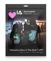 Interactive Glow In The Dark T-Shirt love heart  9-11 ετών