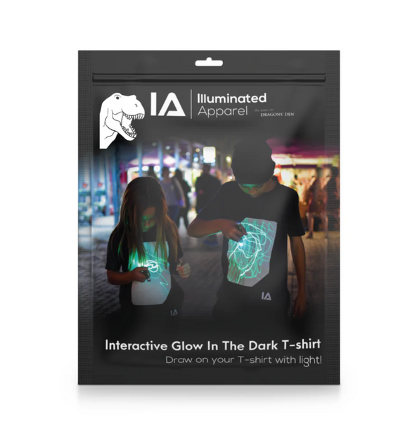 Interactive Glow In The Dark T-Shirt dinosaur 5-6 ετών