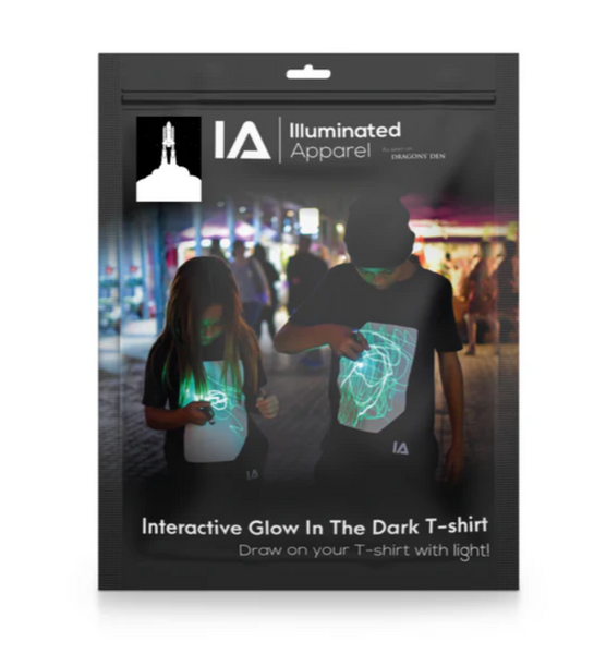 Interactive Glow In The Dark T-Shirt rocket 3-4 ετών