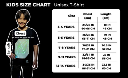 Interactive Glow In The Dark T-Shirt unicorn 5-6 ετών