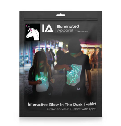 Interactive Glow In The Dark T-Shirt unicorn 5-6 ετών