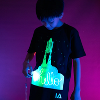Interactive Glow In The Dark T-Shirt rocket 3-4 ετών