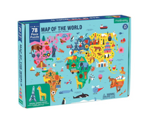 Παζλ 78 τεμαχίων map of the world