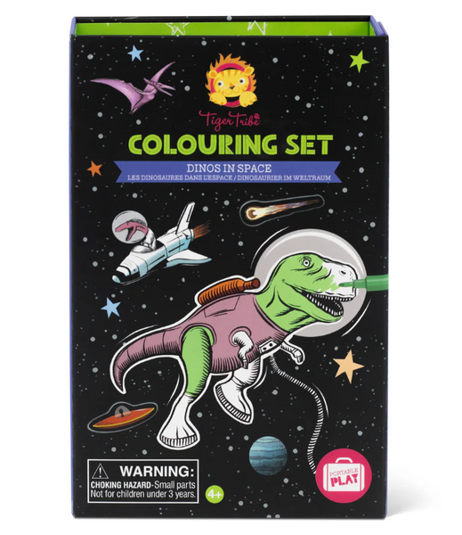 Σετ δραστηριοτήτων colouring set dino in space