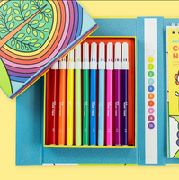 Σετ δραστηριοτήτων colour by numbers rainbow garden