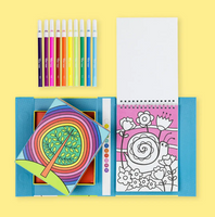Σετ δραστηριοτήτων colour by numbers rainbow garden