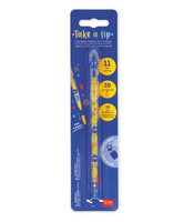 Stackable pencil with eraser monster