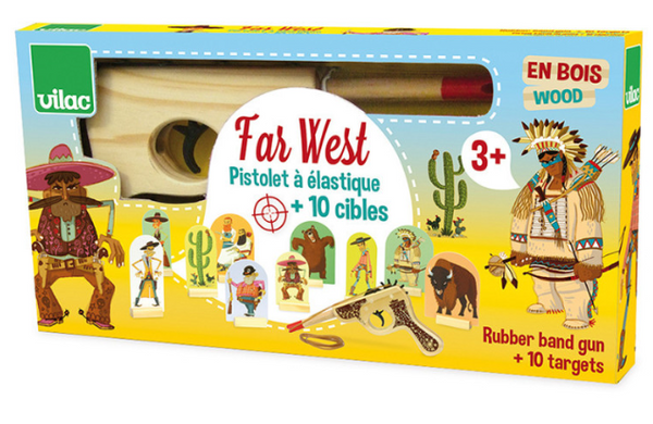 Ξύλινο παιχνίδι σκοποβολής Far West Vilac