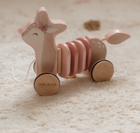 Ξύλινη τρεχαλίτσα κινούμενο ελαφάκι Fairy Garden Little Dutch