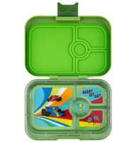 Φαγητοδοχείο yumbox panino με 4 χωρίσματα race cars tray