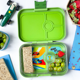 Φαγητοδοχείο yumbox panino με 4 χωρίσματα race cars tray