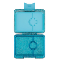 Φαγητοδοχείο yumbox snack με 3 χωρίσματα glitter blue