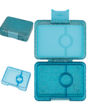 Φαγητοδοχείο yumbox snack με 3 χωρίσματα glitter blue