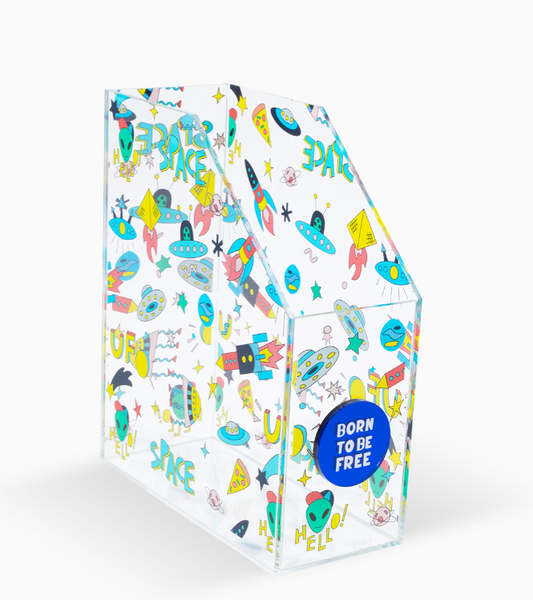 Paper organizer folder born to be free