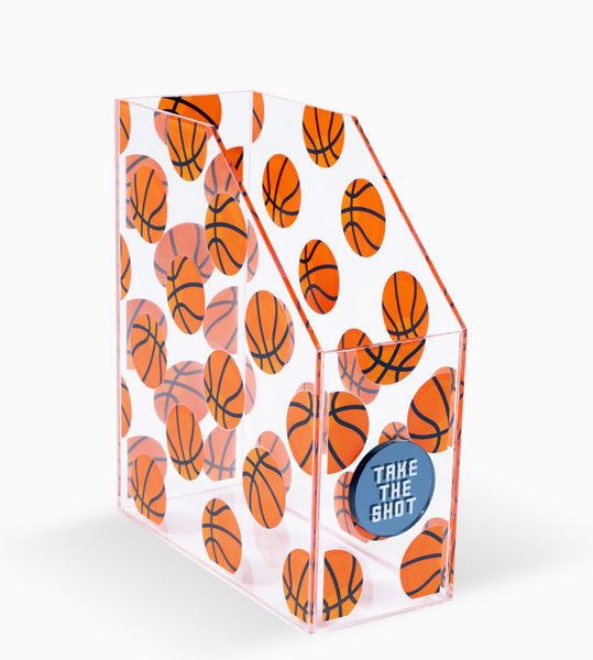 Paper organizer folder basketball