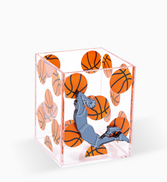 Pencil box self basketball
