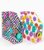 Paper organizer folder happy faces