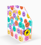 Paper organizer folder happy faces