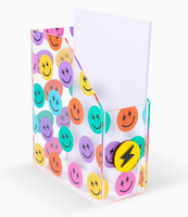 Paper organizer folder happy faces