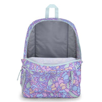 Τσάντα πλάτης cross town fluid floral pastel lila 26L