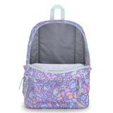 Τσάντα πλάτης cross town fluid floral pastel lila 26L